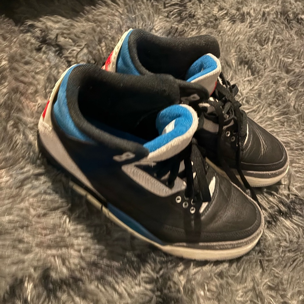 Jordan Black and Blue Sneakers